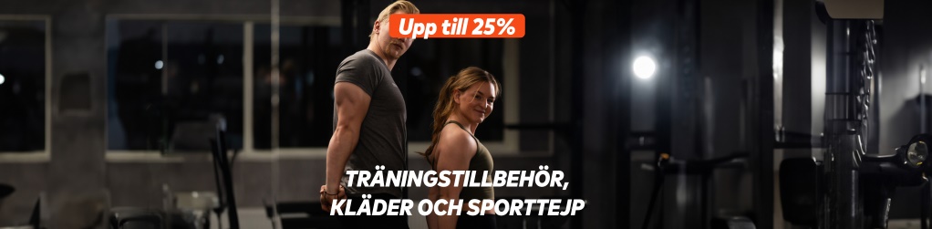 Trningstillbehr & klder upp till 25%